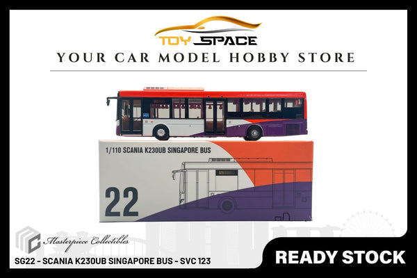 [MASTERPIECE] SG22 Diecast- SCANIA K230UB Singapore Bus (Svc 123)