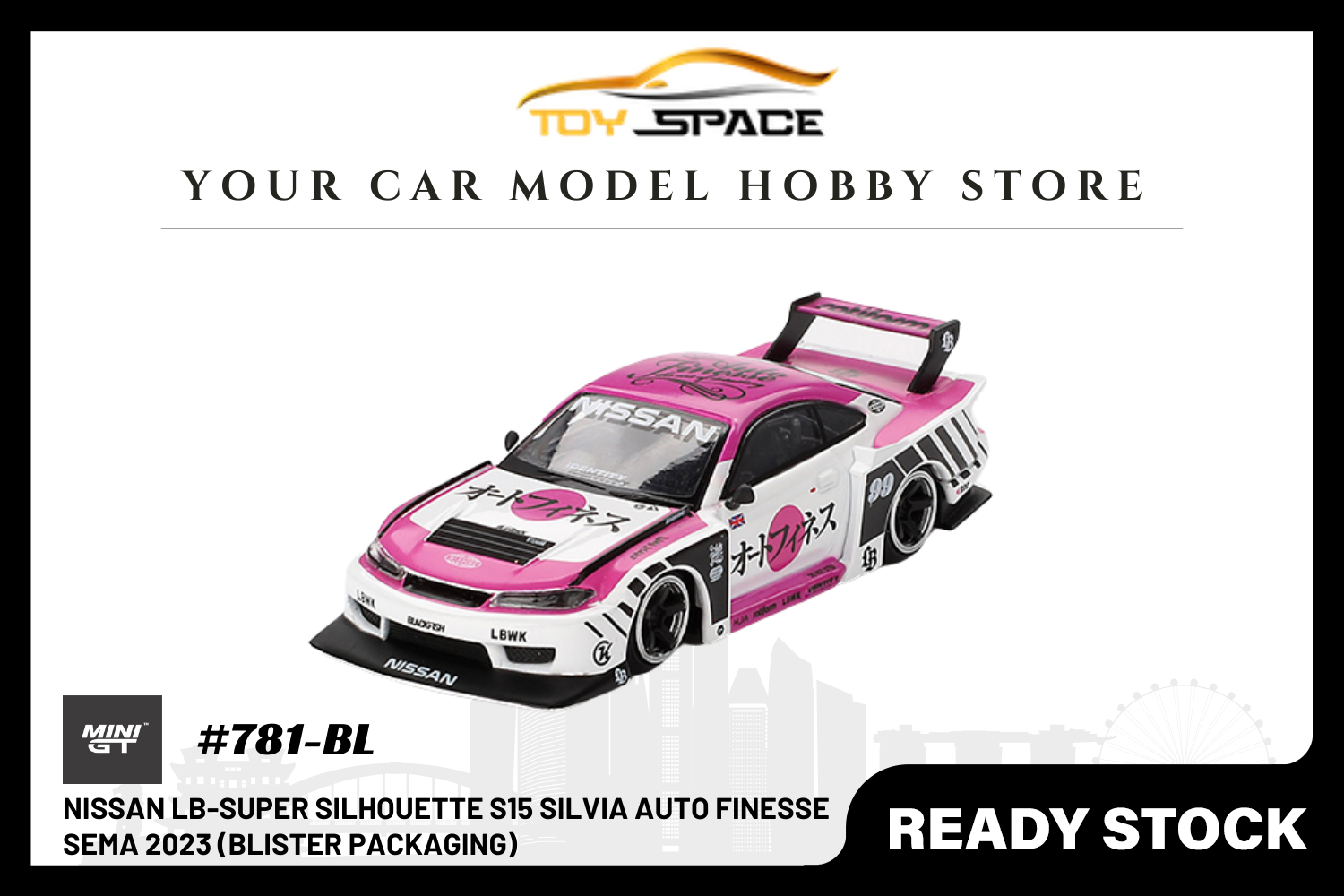 [MINI GT] Nissan LB-Super Silhouette S15 SILVIA Auto Finesse SEMA 2023 (BLISTER PACKAGING)