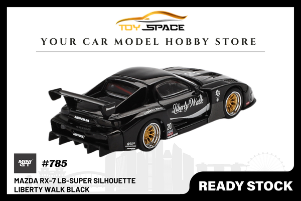 [MINI GT] Mazda RX-7 LB-Super Silhouette Liberty Walk Black (BLISTER PACKAGING)