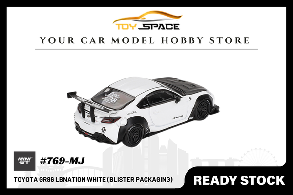 [MINI GT] Toyota GR86 LBNation White (BLISTER PACKAGING)