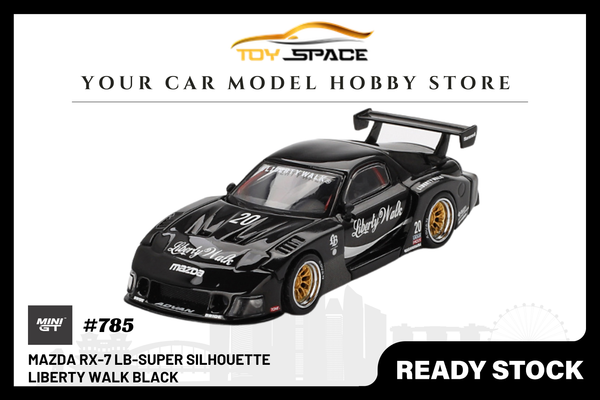 [MINI GT] Mazda RX-7 LB-Super Silhouette Liberty Walk Black (BLISTER PACKAGING)