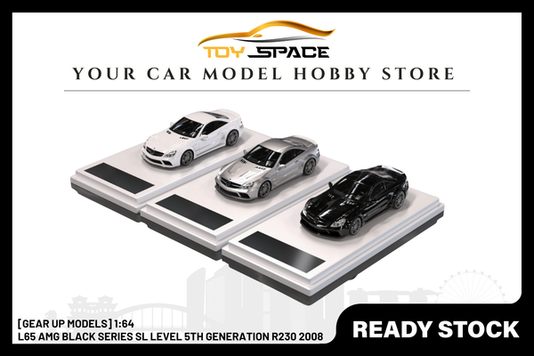 [GEAR UP MODELS] 1/64 L65 AMG Black Series SL Level 5th Generation R230 2008