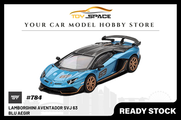 [MINI GT] Lamborghini Aventador SVJ 63 Blu Aegir