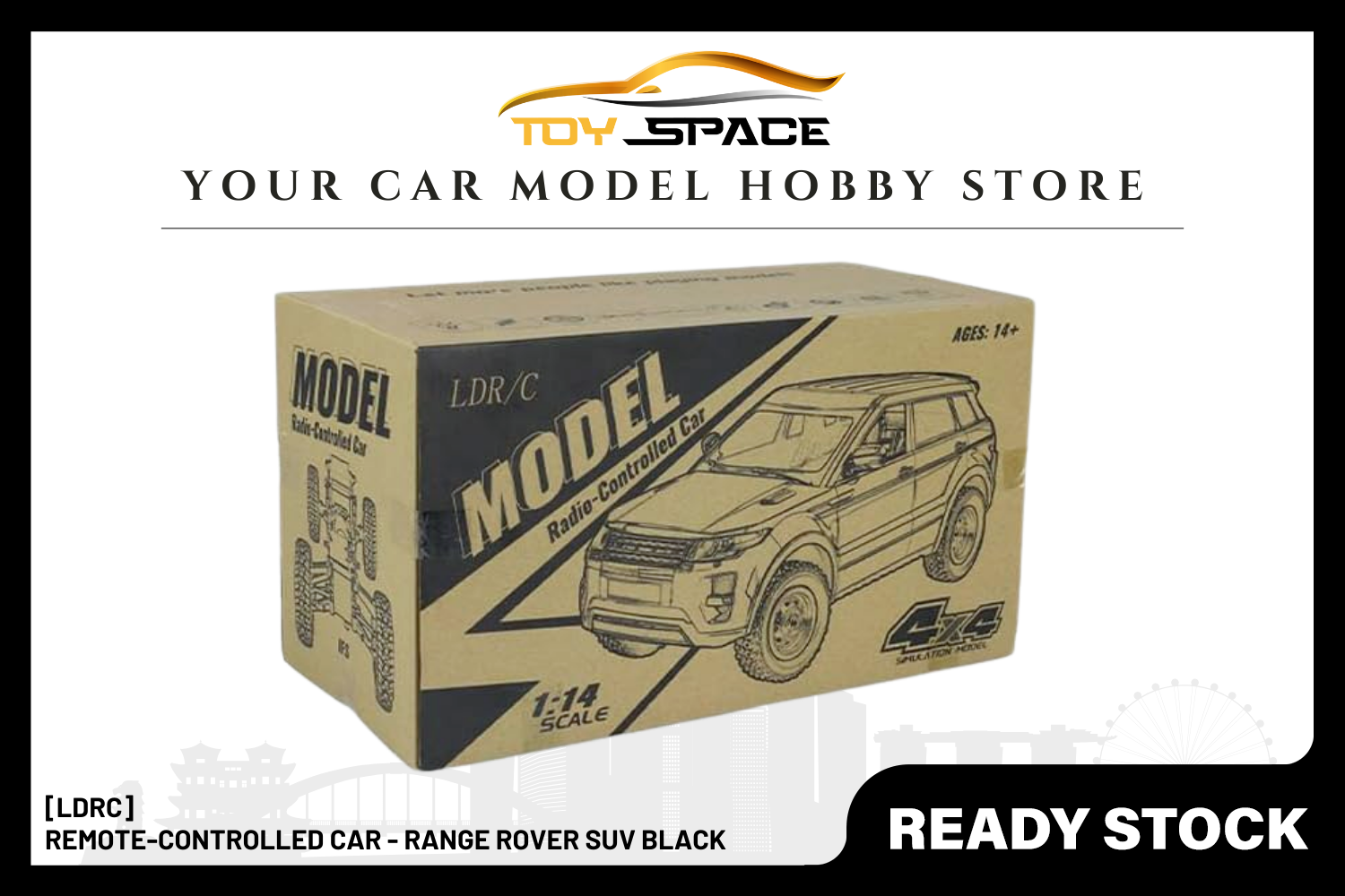 [LDRC] Remote-Controlled Car - Range Rover Suv Black