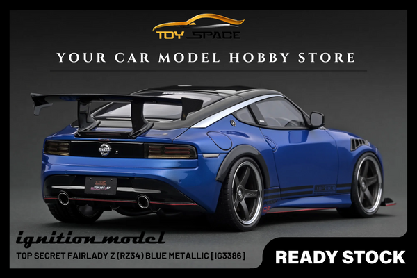 [IGNITION MODEL] 1:18 TOP SECRET Fairlady Z (RZ34) Blue Metallic [IG3386]