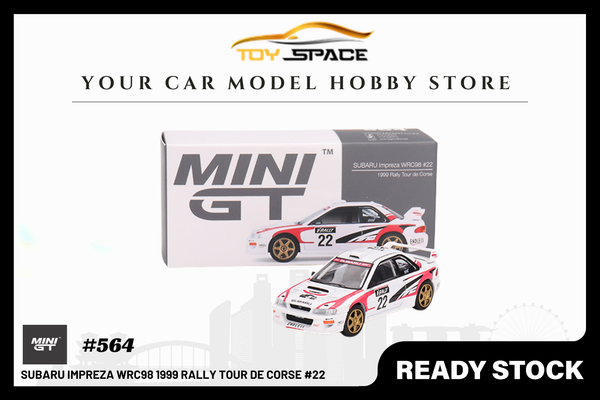 [MINI GT] Subaru Impreza WRC98 1999 Rally Tour de Corse #22