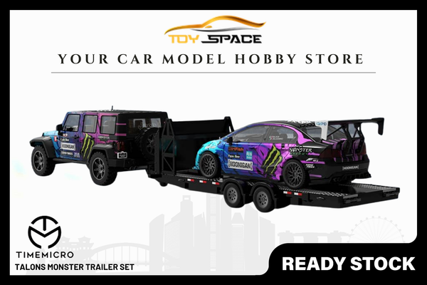 [TIME MICRO] 1:64 Talons Monster Trailer Set