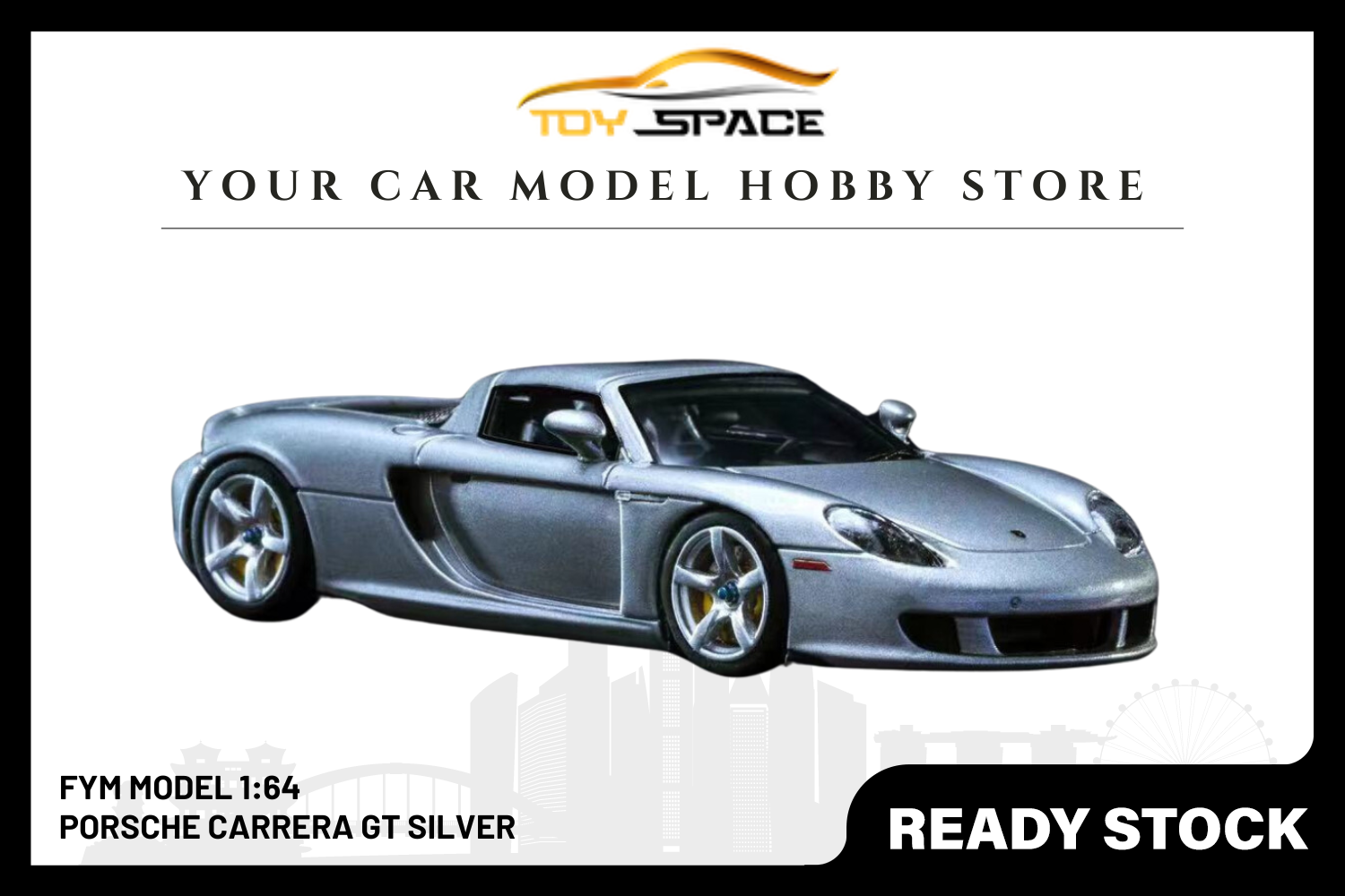 [YM MODEL] 1/64 Porsche Carrera GT Silver