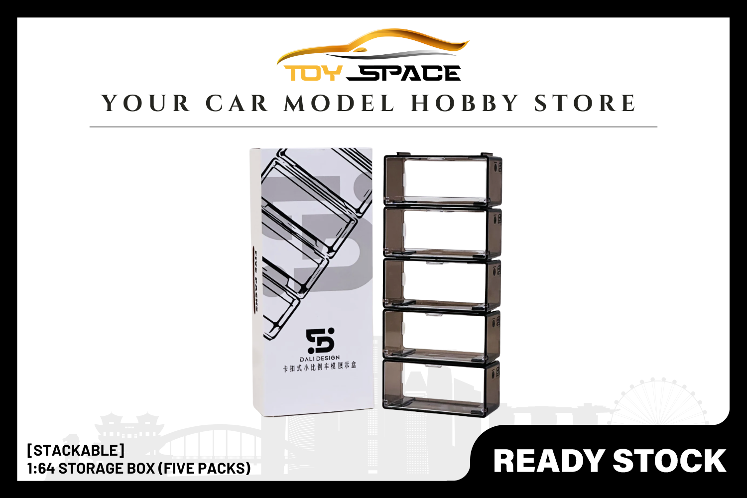 [STACKABLE] 1:64 Storage Box (Five Packs)