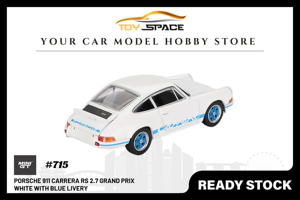 [MINI GT] Porsche 911 Carrera RS 2.7 Grand Prix White with Blue Livery