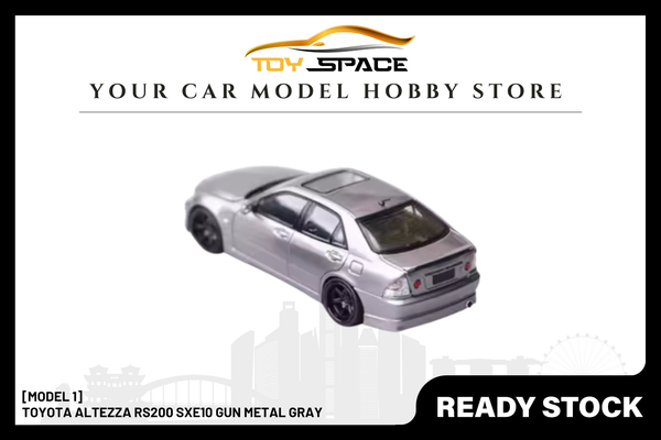 [MODEL 1] 1:64 Toyota Altezza RS200 SXE10 Gun Metal Gray