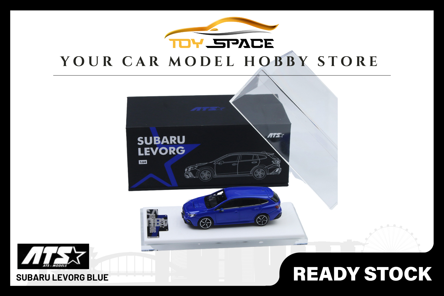[ATS CAR MODEL] 1:64 Subaru Levorg Blue