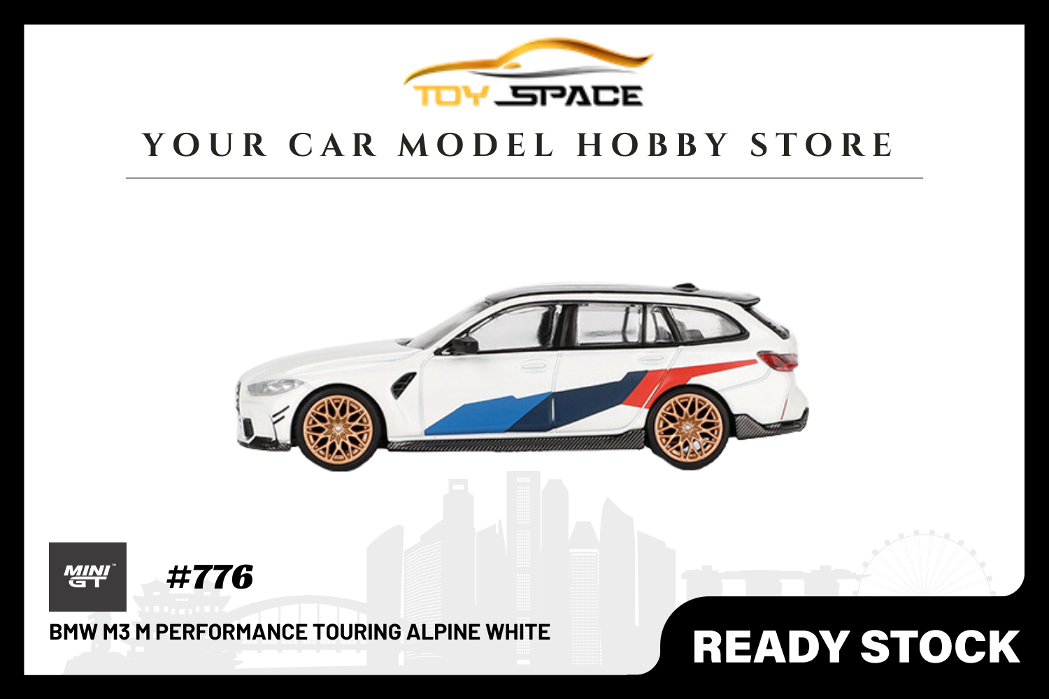 [MINI GT] BMW M3 M Performance Touring Alpine White