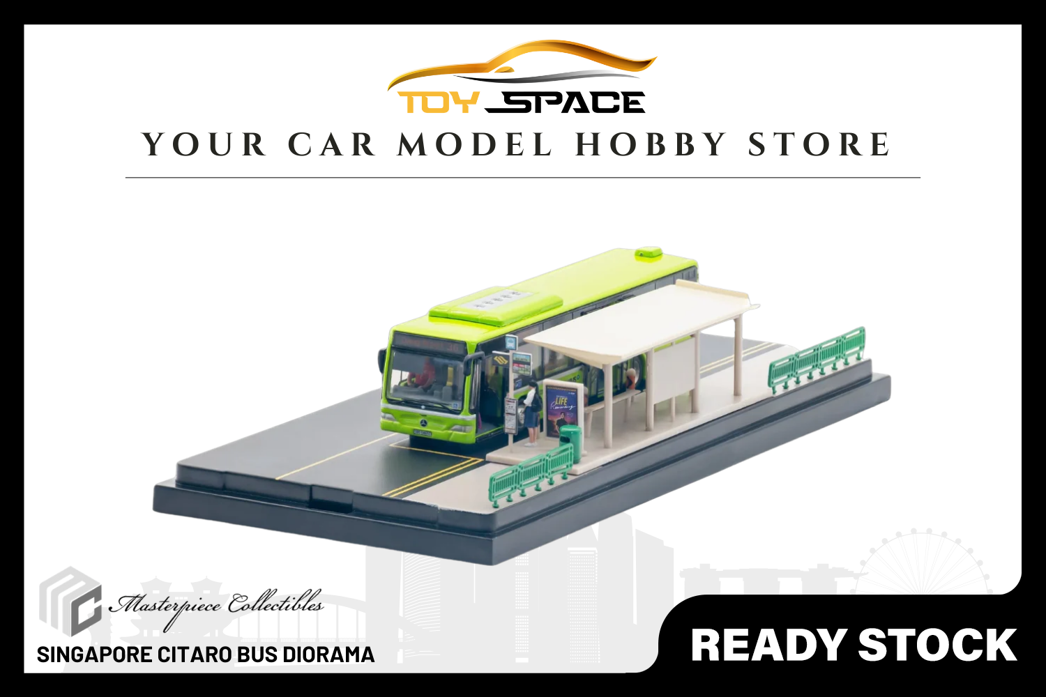 [MASTERPIECE] Diecast - Singapore Citaro Bus Diorama