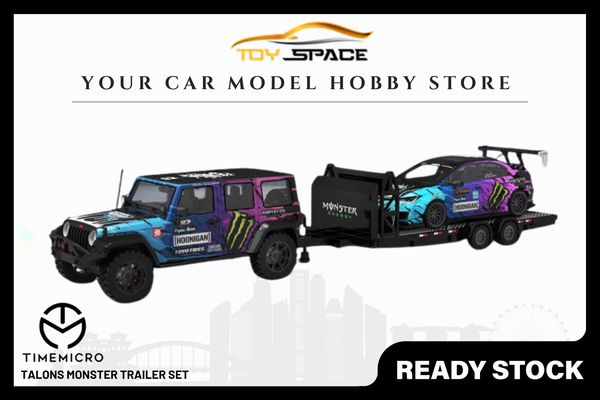 [TIME MICRO] 1:64 Talons Monster Trailer Set