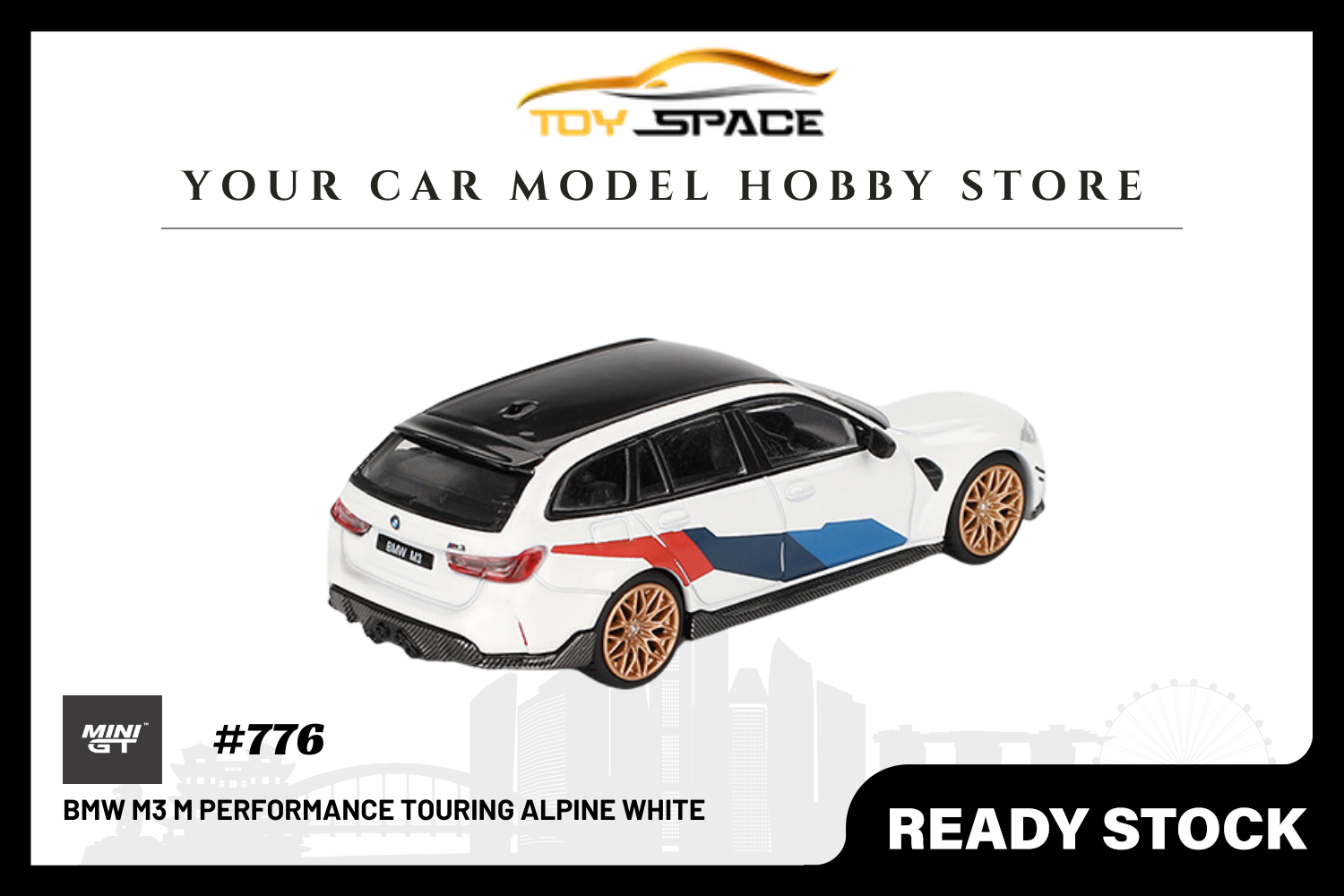 [MINI GT] BMW M3 M Performance Touring Alpine White