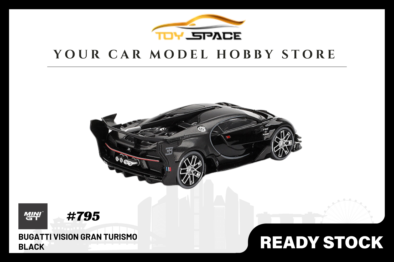 [MINI GT] Bugatti Vision Gran Turismo Black