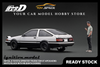 [IGNITION MODEL] 1:18 INITIAL D Toyota Sprinter Trueno 3Dr GT Apex(AE86) White/Black With Mr.Bunta [IG3659]