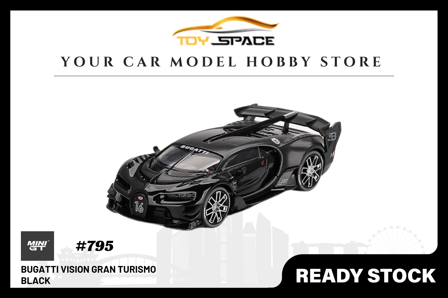 [MINI GT] Bugatti Vision Gran Turismo Black