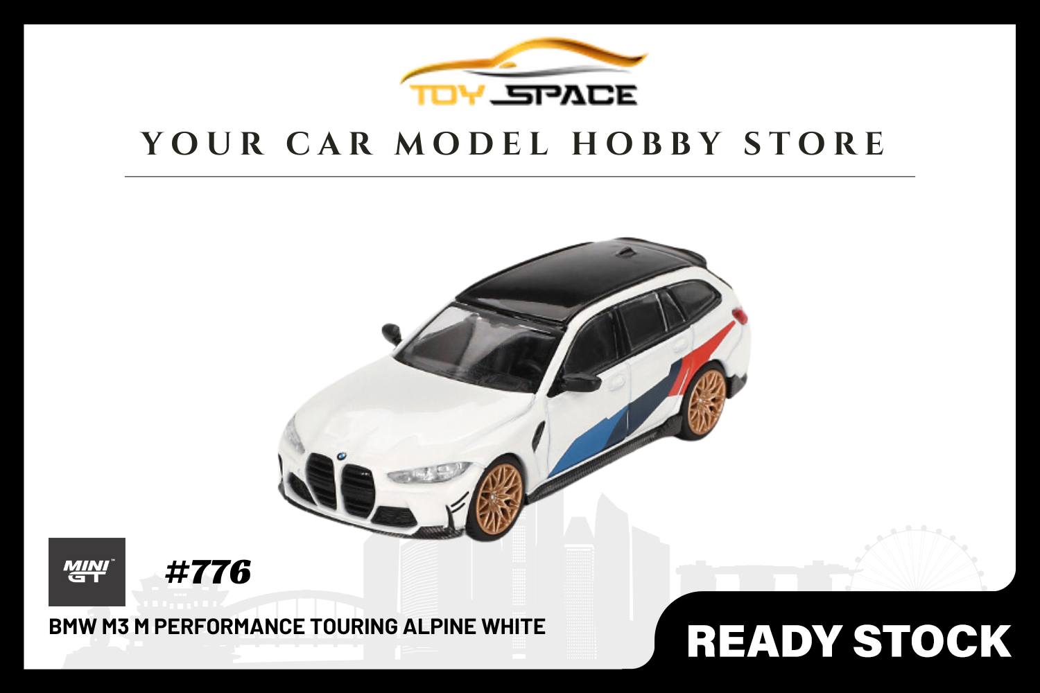 [MINI GT] BMW M3 M Performance Touring Alpine White