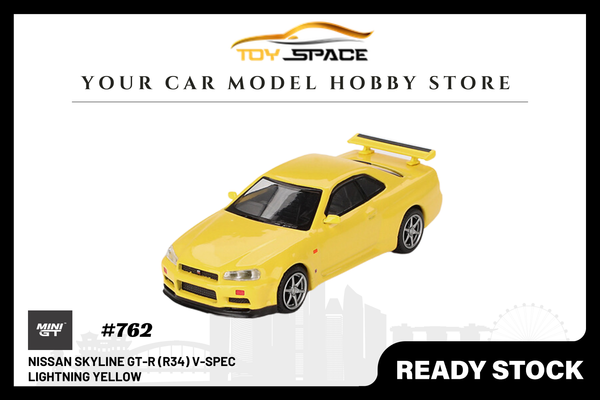 [MINI GT] Nissan Skyline GT-R (R34) V-Spec Lightning Yellow