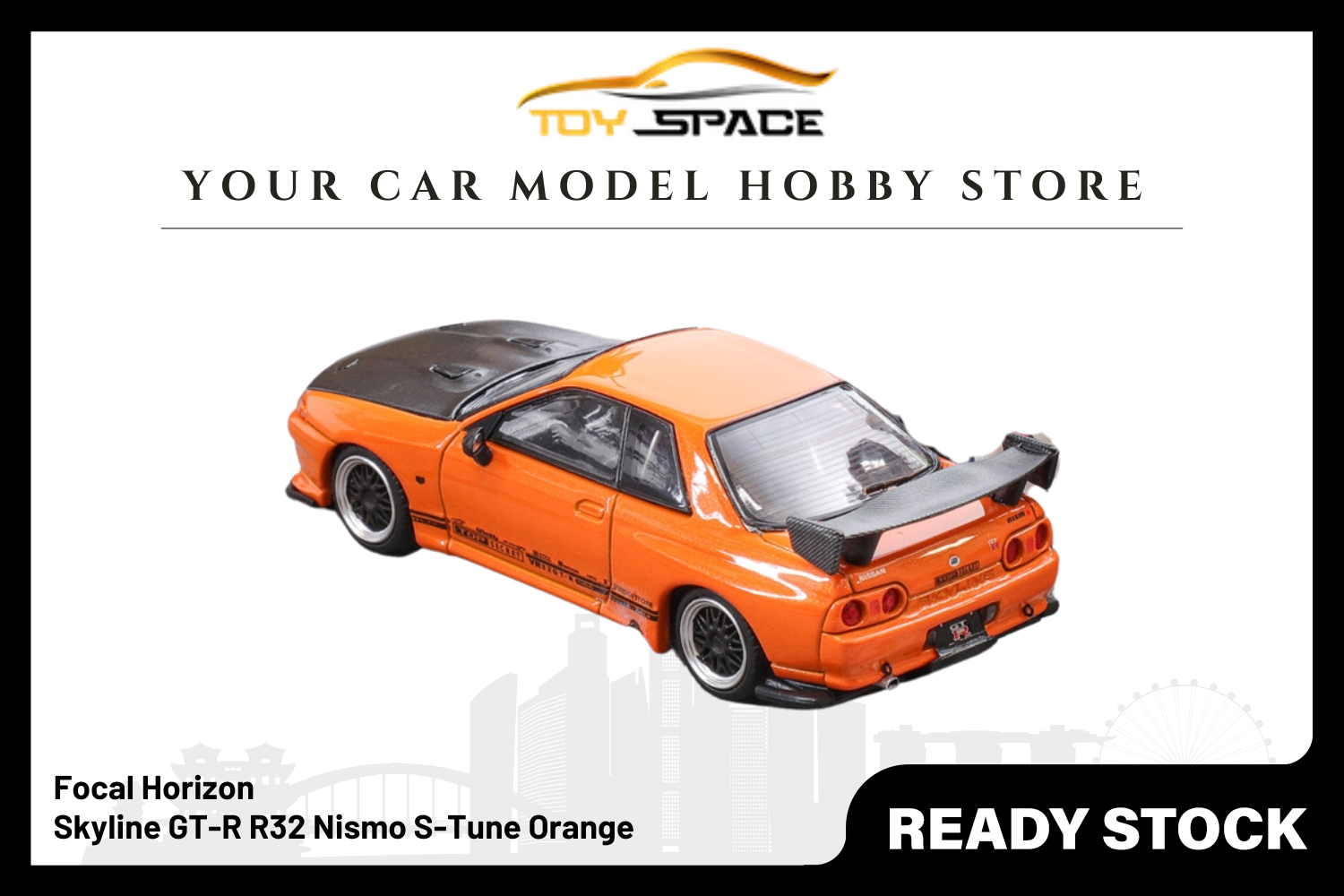 [FOCAL HORIZON] 1/64 Skyline GT-R R32 Nismo S-Tune Orange