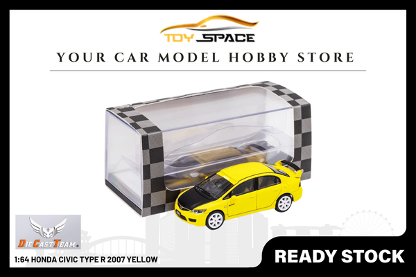 [DCT] 1:64 Honda Civic Type R 2007 Yellow