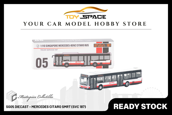 [MASTERPIECE] SG05 Diecast - Mercedes Citaro SMRT (SVC 187)