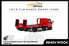 [MICRO TURBO] 1:64 Fully Floor-Standing Flatbed Trailer Super Silhouette Metallic Red