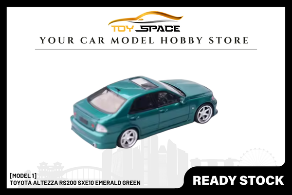 [MODEL 1] 1:64 Toyota Altezza RS200 SXE10 Emerald Green