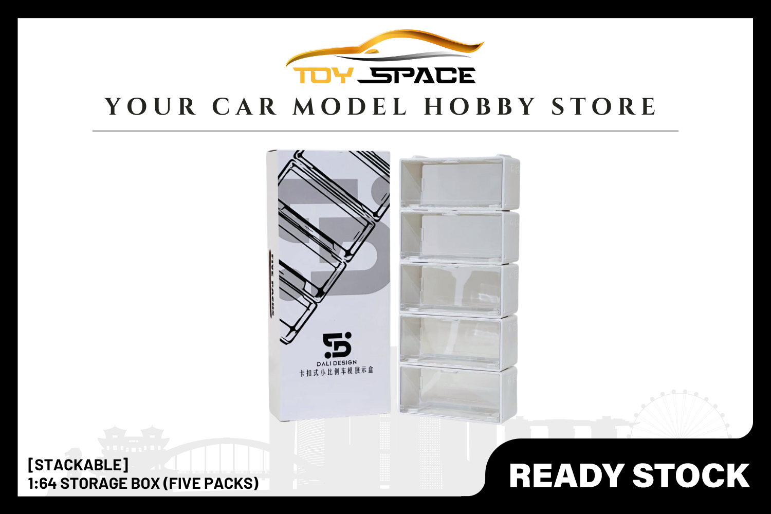 [STACKABLE] 1:64 Storage Box (Five Packs)