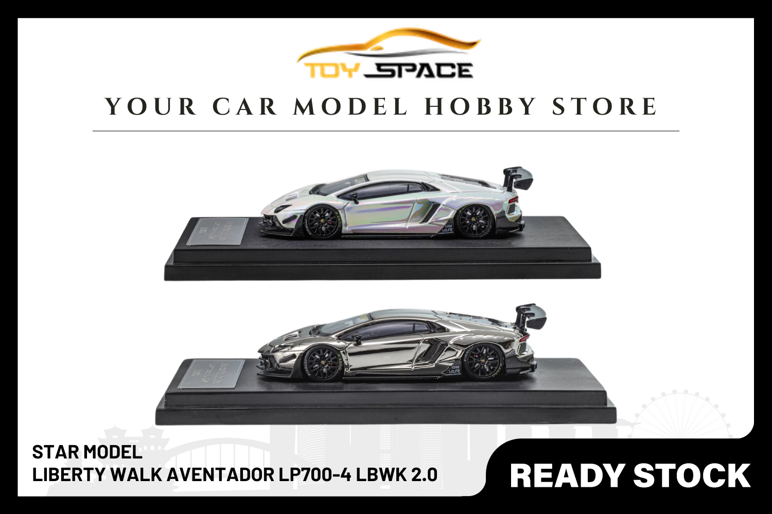 [STAR MODEL] 1/64 Liberty Walk Aventador LP700-4 LBWK 2.0