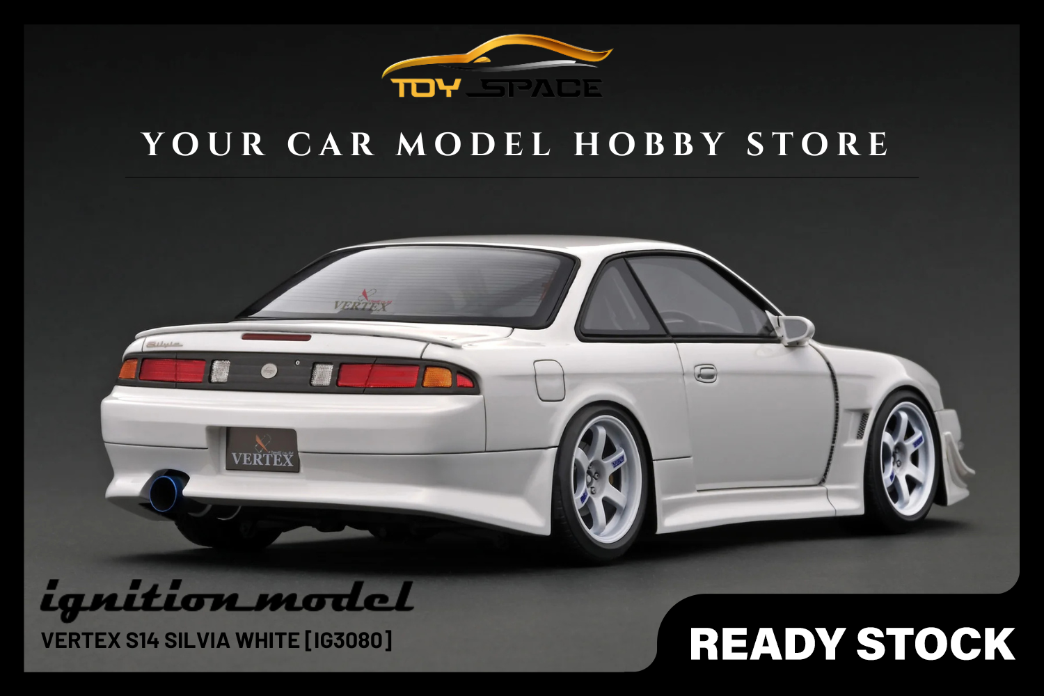 [IGNITION MODEL] 1:18 VERTEX S14 Silvia White [IG3080]