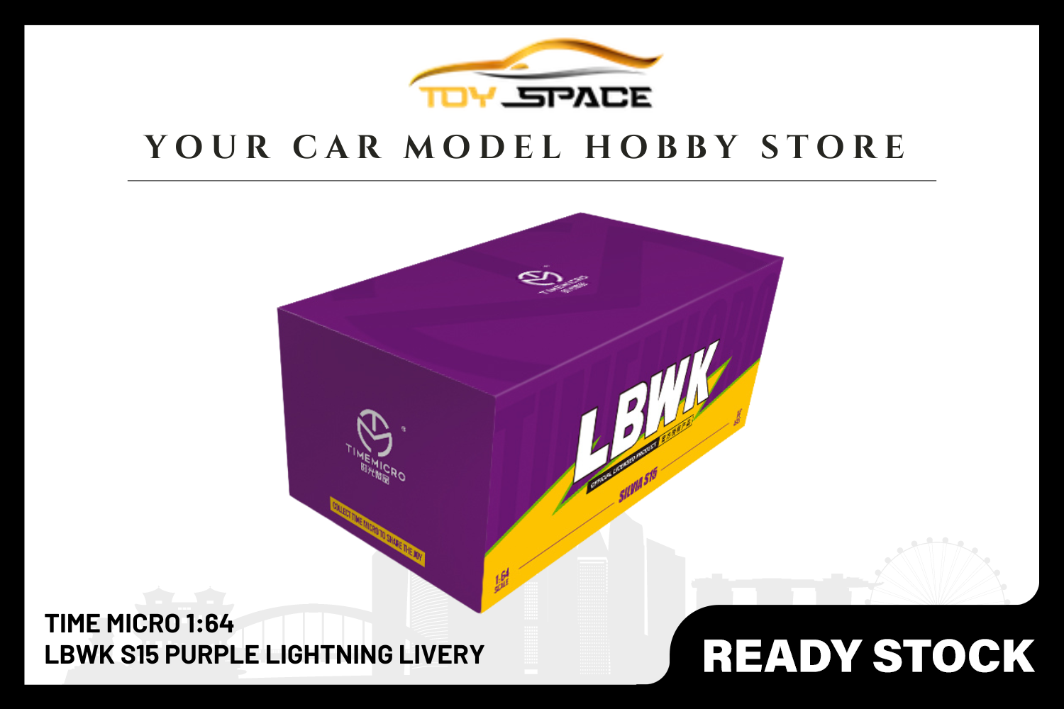 [TIME MICRO] 1/64 LBWK S15 Purple Lightning Livery