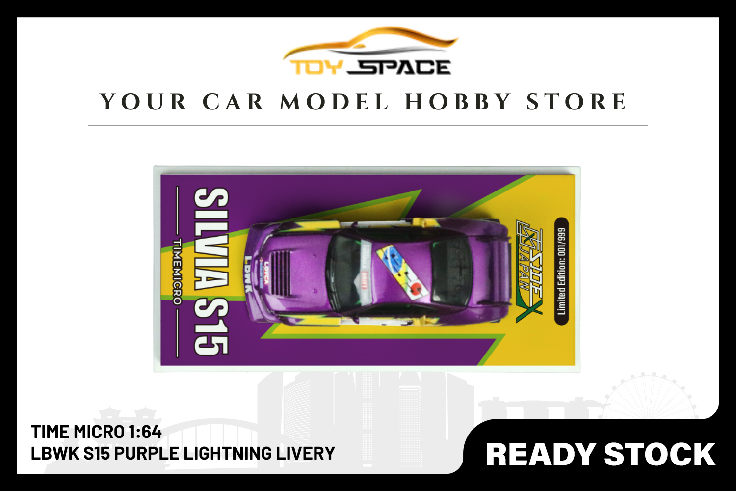 [TIME MICRO] 1/64 LBWK S15 Purple Lightning Livery