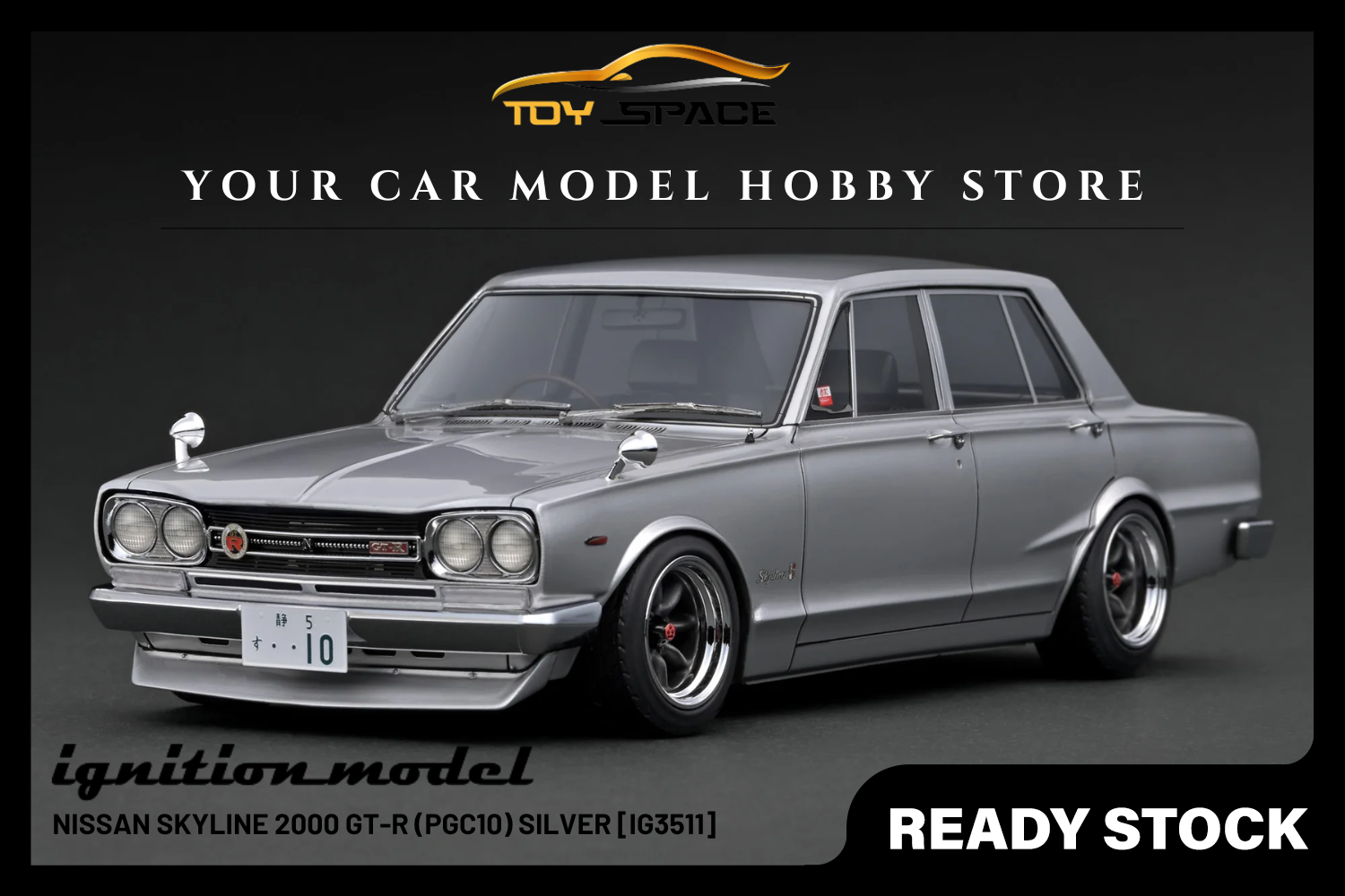 [IGNITION MODEL] 1:18 Nissan Skyline 2000 GT-R (PGC10) Silver [IG3511]