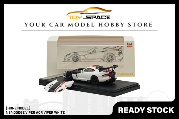 [HONE MODEL] 1:64 Dodge Viper ACR Viper White
