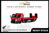 [MICRO TURBO] 1:64 Fully Floor-Standing Flatbed Trailer Super Silhouette Metallic Red