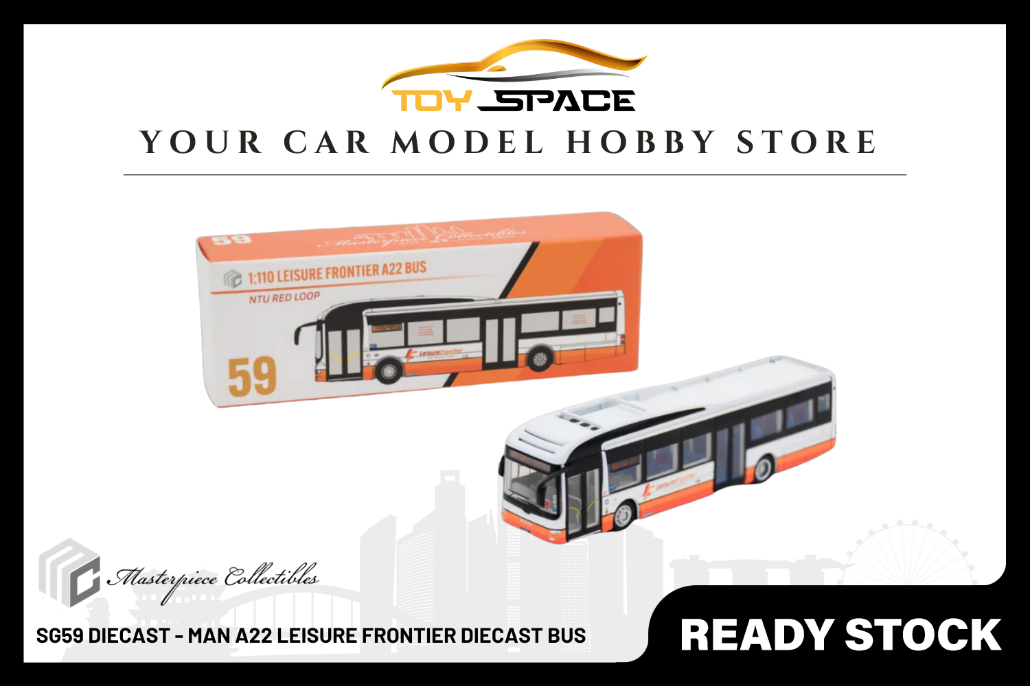 [MASTERPIECE] SG59 Diecast - MAN A22 Leisure Frontier Diecast Bus