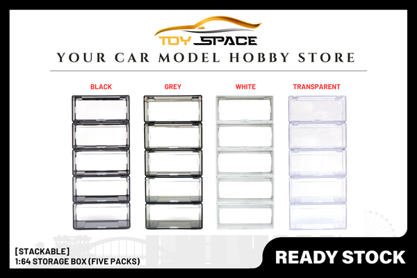 [STACKABLE] 1:64 Storage Box (Five Packs)