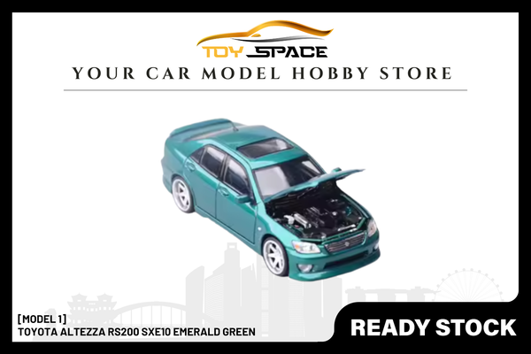 [MODEL 1] 1:64 Toyota Altezza RS200 SXE10 Emerald Green