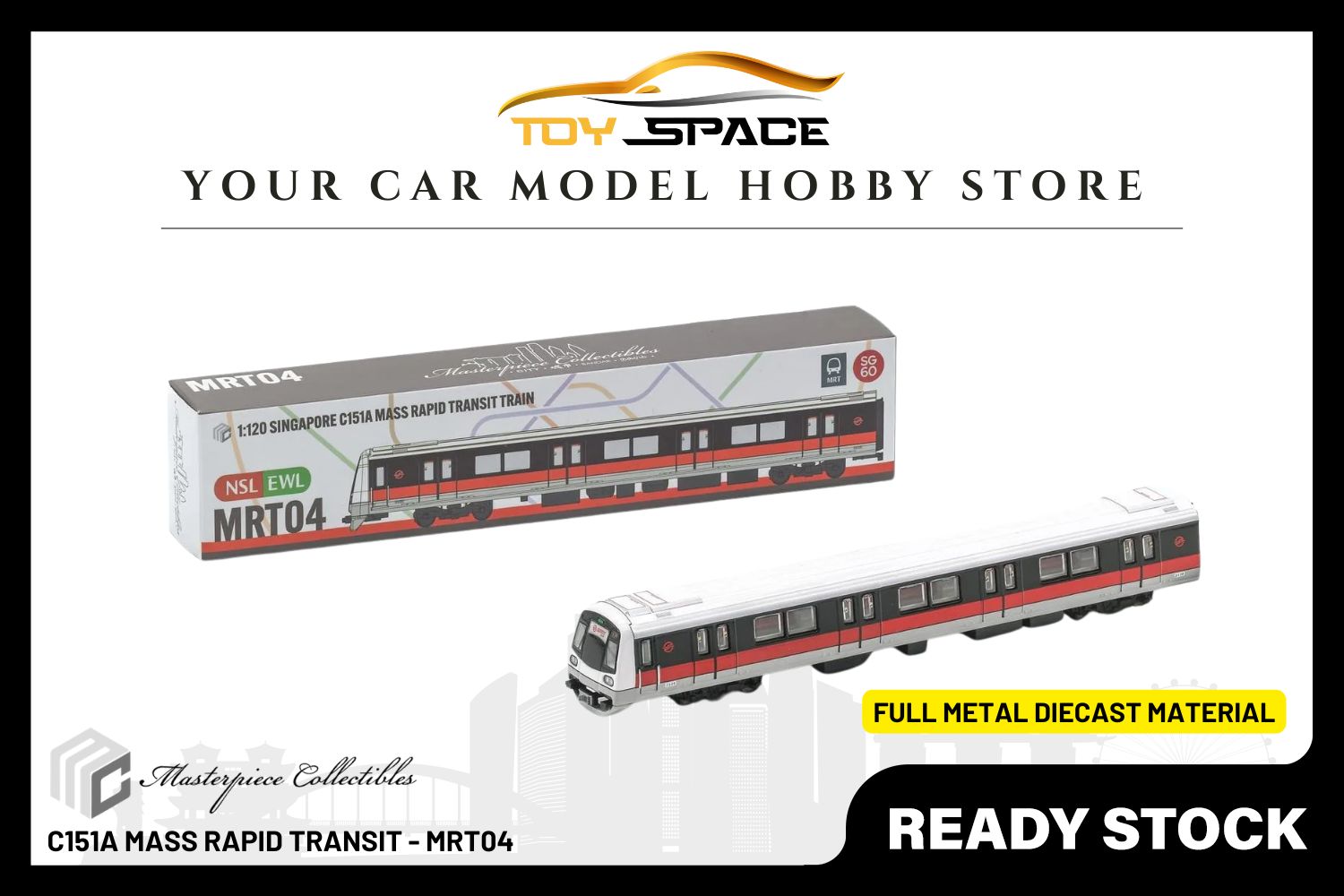 [MASTERPIECE] Diecast C151 Mass Rapid Transit - MRT04