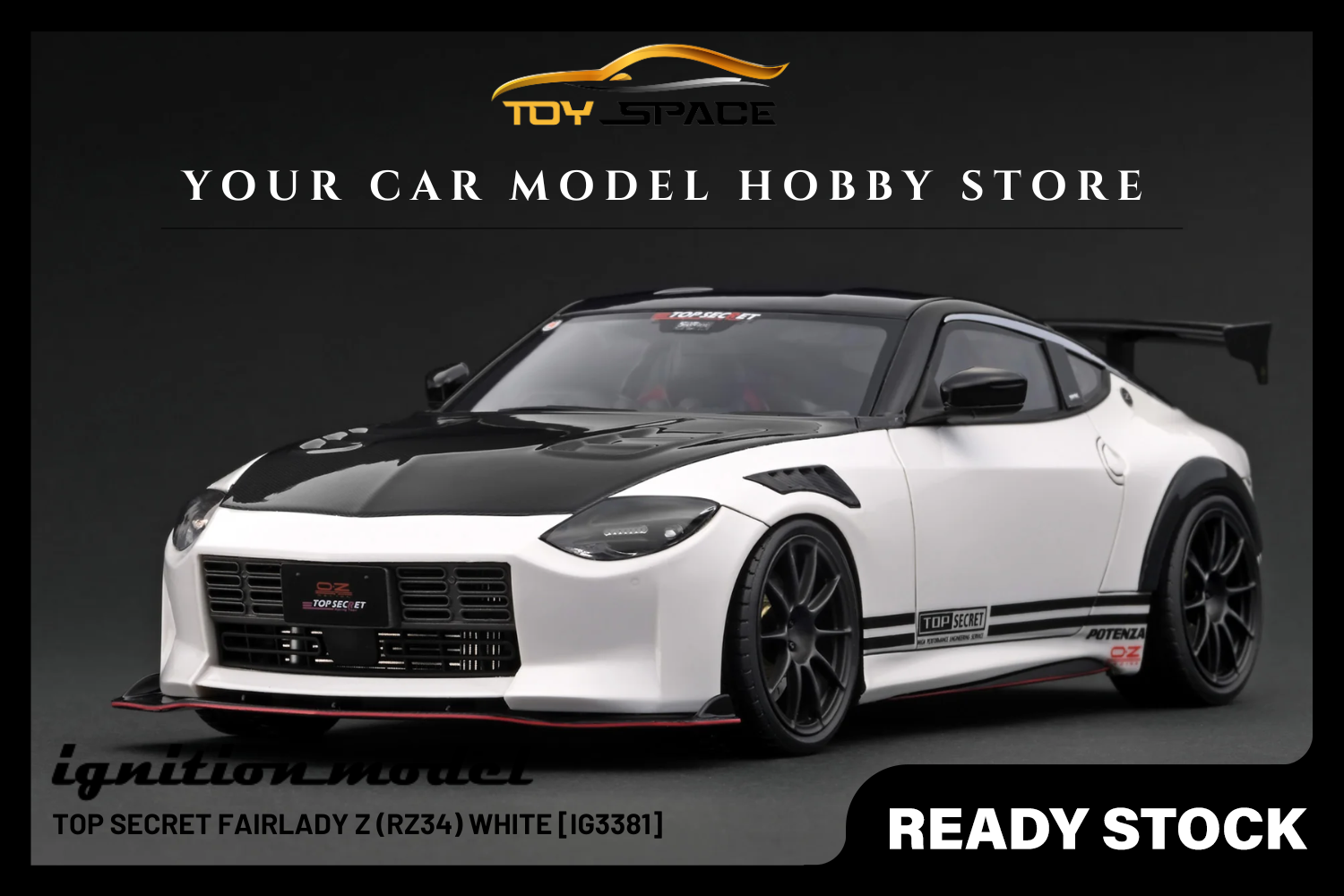 [IGNITION MODEL] 1:18 Top Secret Fairlady Z (RZ34) White [IG3381]