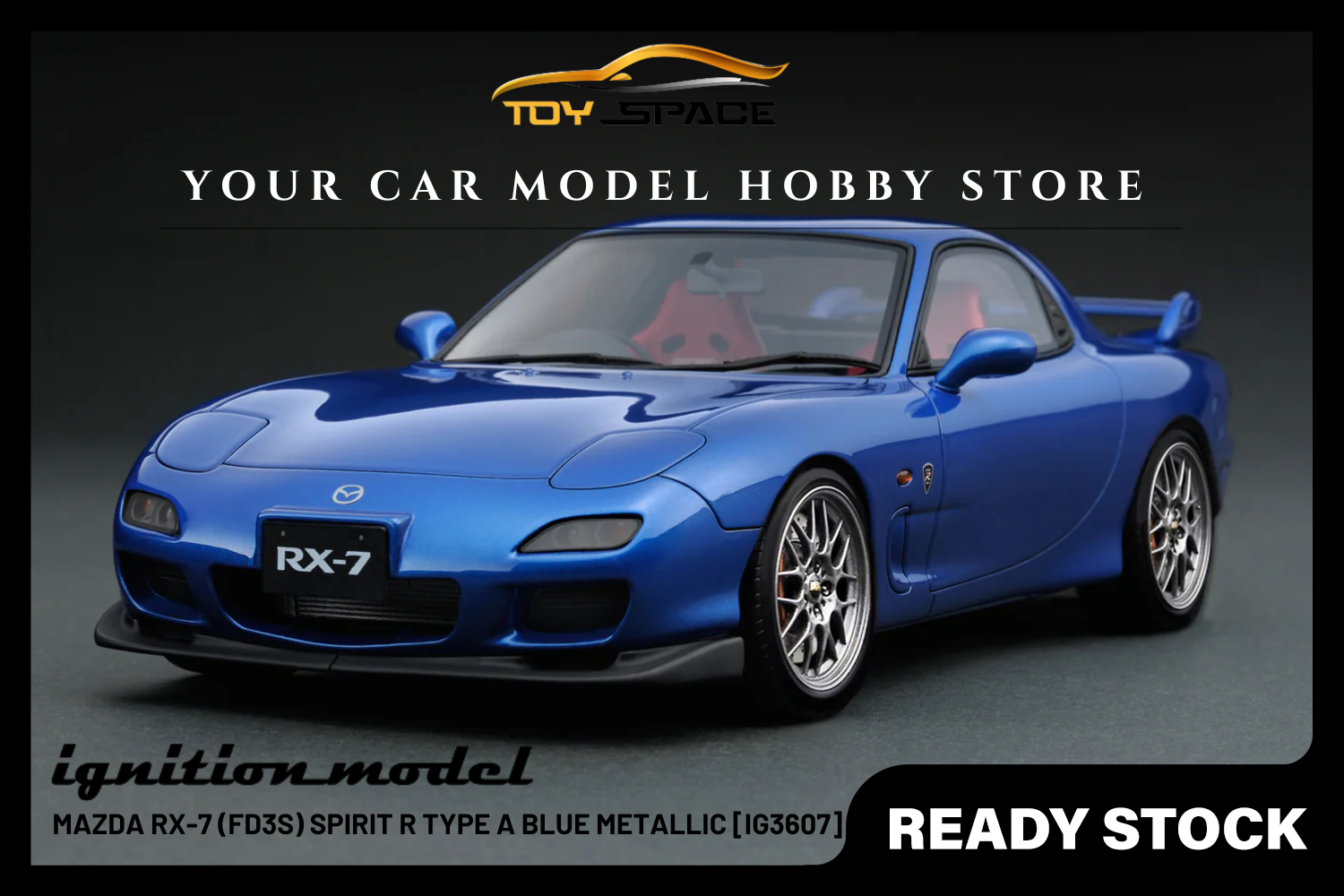 [IGNITION MODEL] 1/18 Mazda RX-7 (FD3S) Spirit R Type A Blue Metallic [IG3607]