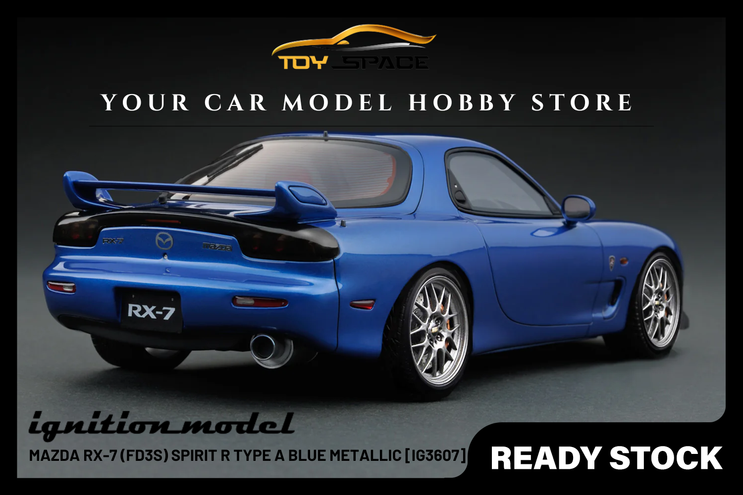 [IGNITION MODEL] 1/18 Mazda RX-7 (FD3S) Spirit R Type A Blue Metallic [IG3607]