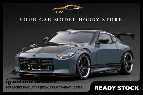 [IGNITION MODEL] 1:18 Top Secret Fairlady Z (RZ34) Stealth Gray [IG3388]