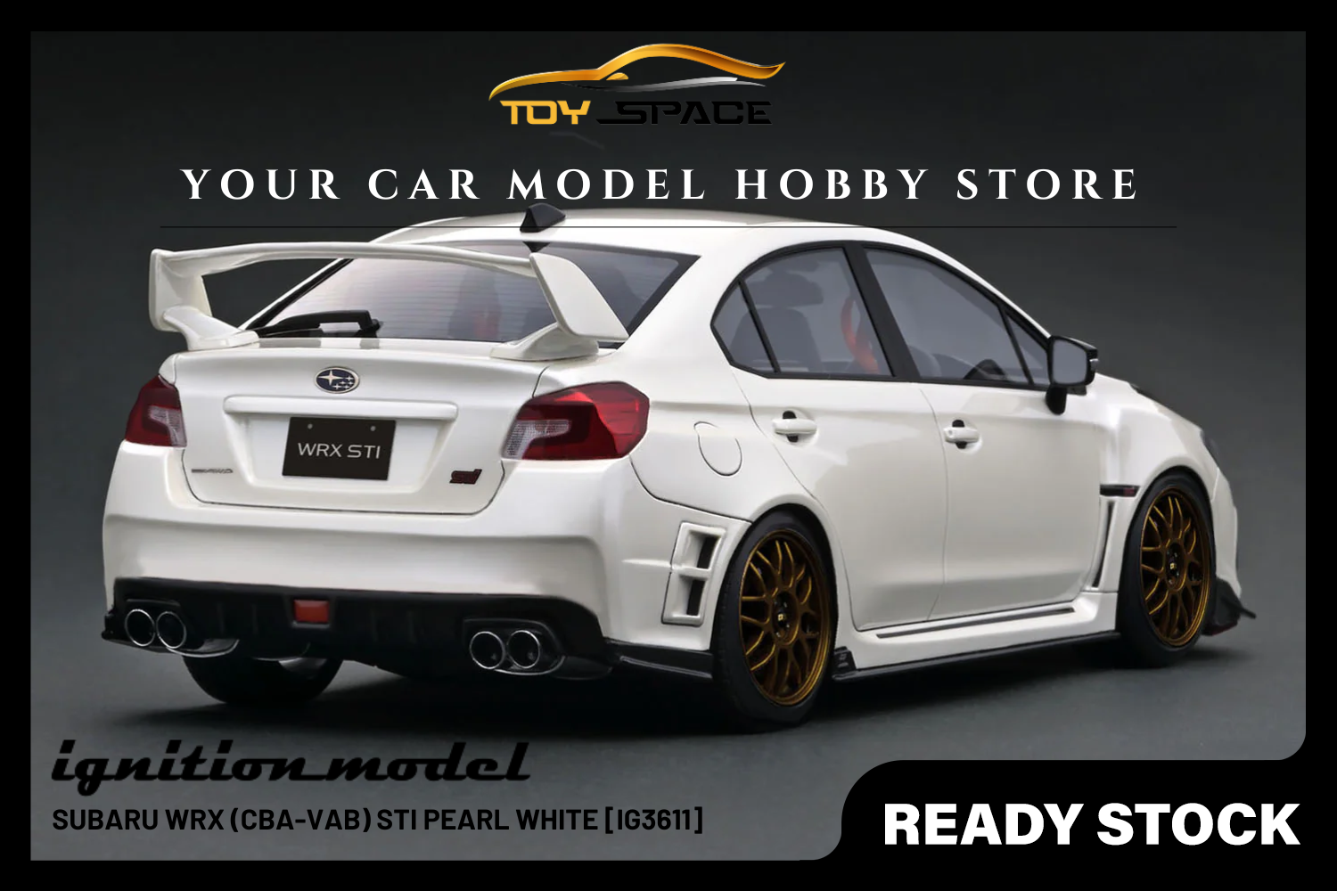 [IGNITION MODEL] 1:18 Subaru WRX (CBA-VAB) STI Pearl White [IG3611]