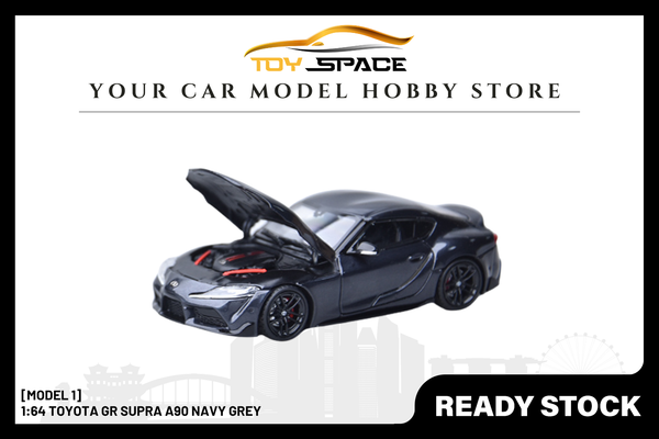 [MODEL 1] 1:64 Toyota GR Supra A90 Navy Grey