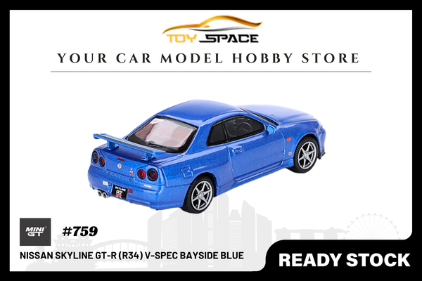 [MINI GT] Nissan Skyline GT-R (R34) V-Spec Bayside Blue