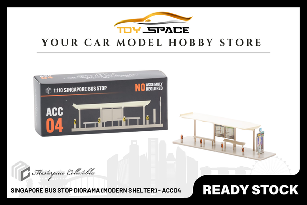 [MASTERPIECE] Singapore Bus Stop Diorama (Modern Shelter) - ACC04